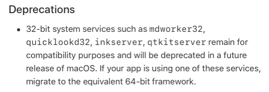 Inkserver deprecated in future OS versions