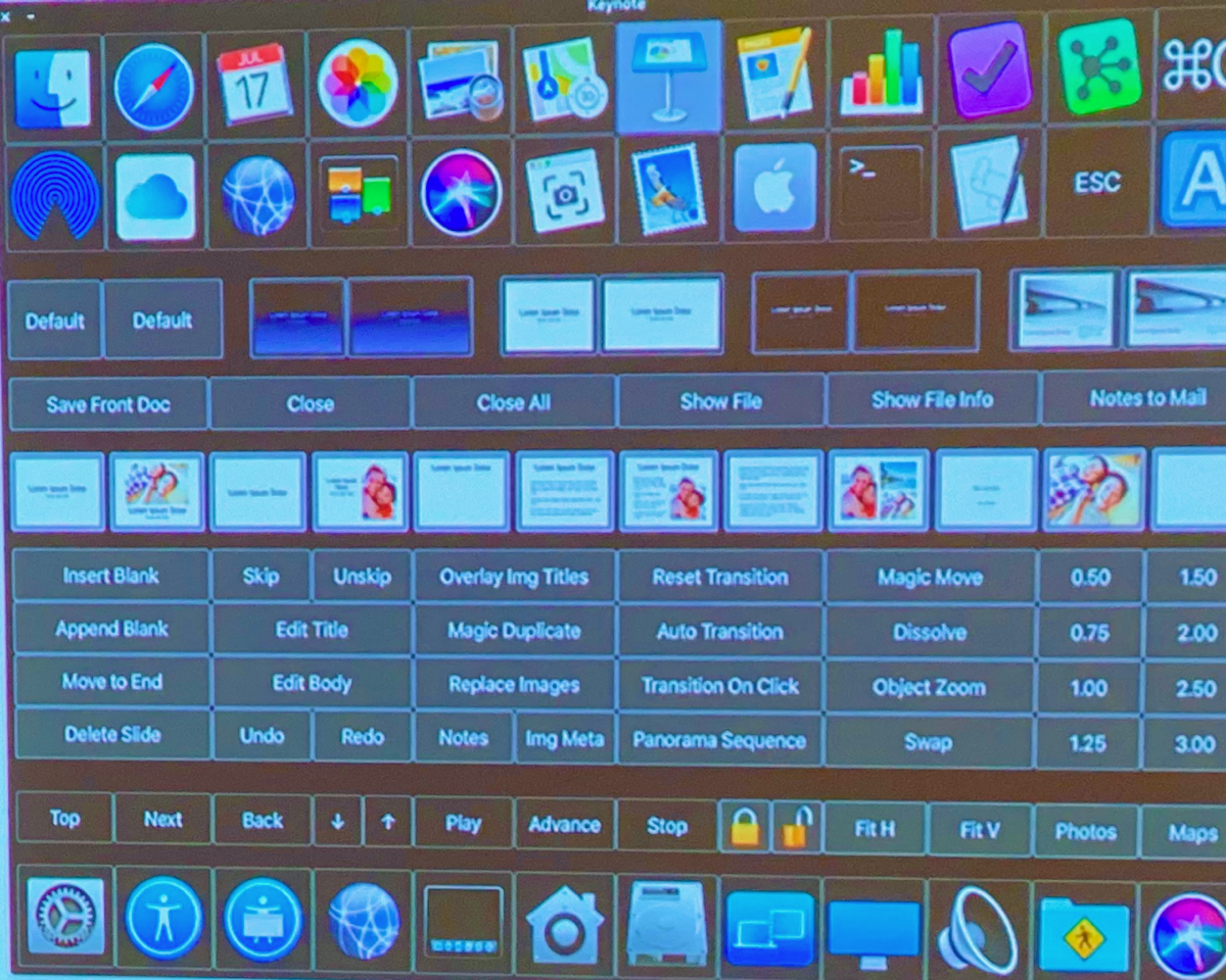 Sal s control panel using Luna Display