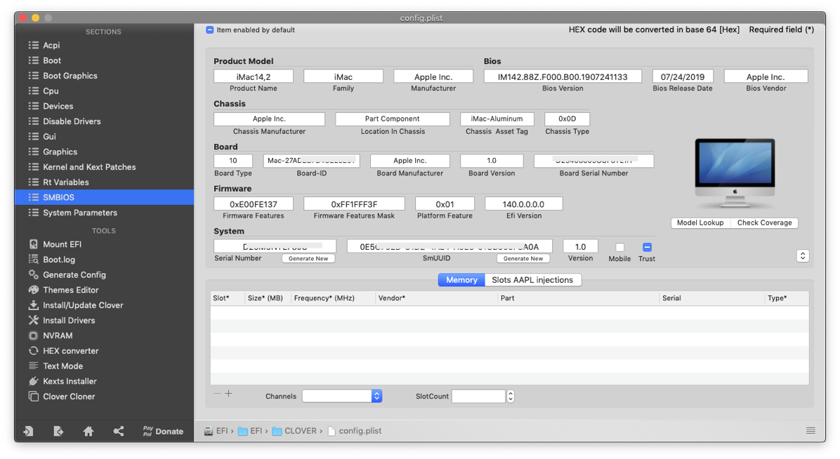 Simulated BIOS