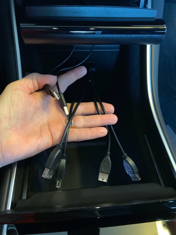 Tesla Nomad Qi charger cable splitters