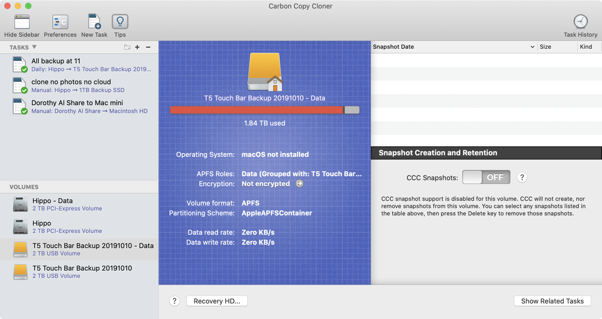 Ccc volume inspector