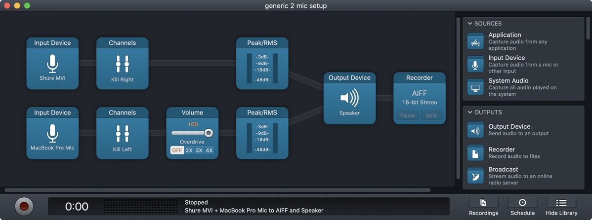 how to make mic louder audio hijack pro