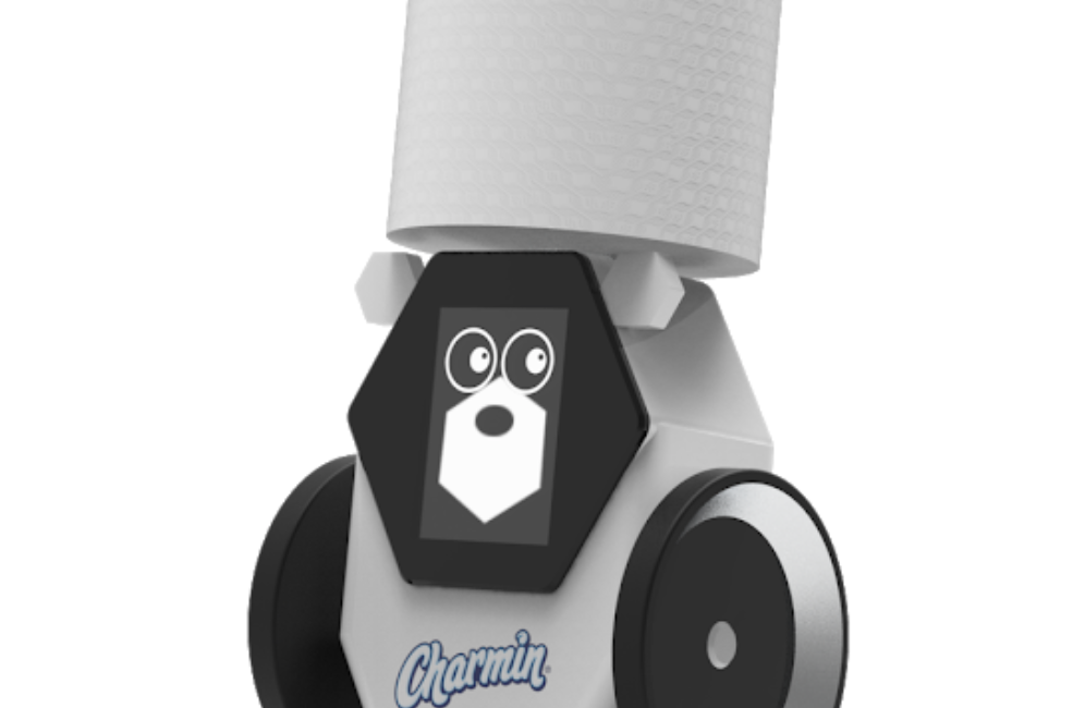 Charmin RollBot Topped with Fresh Roll of Toilet Paper