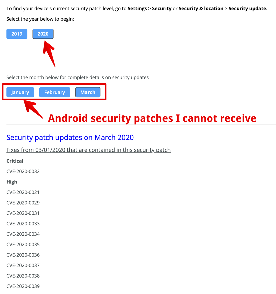 #title# Android Patches Available for Moto G7 that I cannot have annotated
