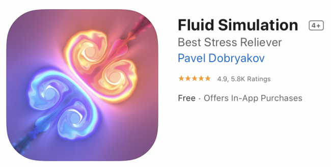 Fluid Simulation Logo on Mac App Store
