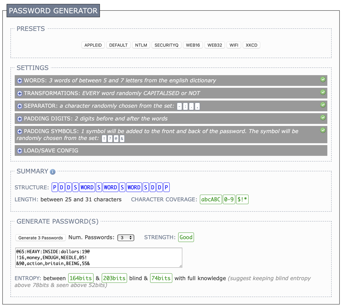 00 xkpasswd Password Generator