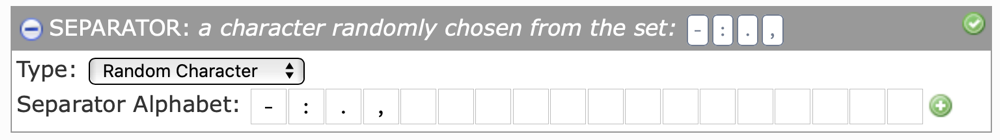 05 SEPARATOR options