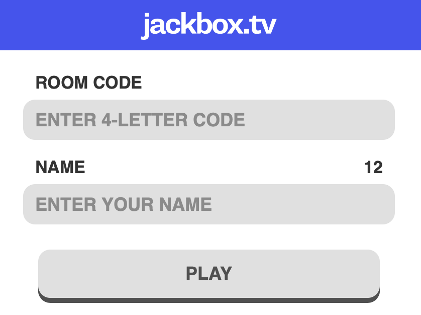#title# Jackbox interface on Mobile