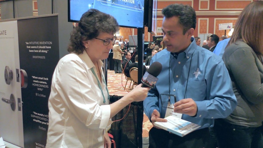 #title# Allison with Arun from Diamond Dog at CES 2020