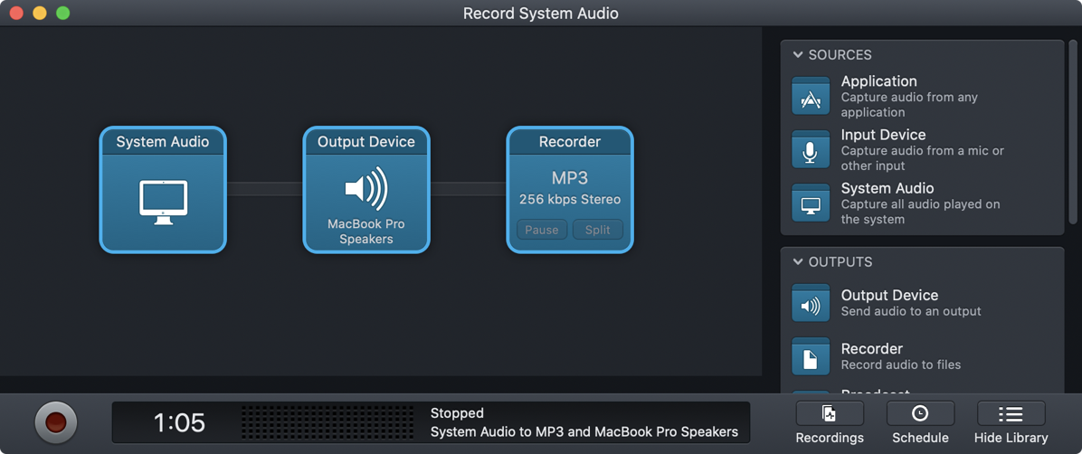 Record System Audio with Audio Hijack