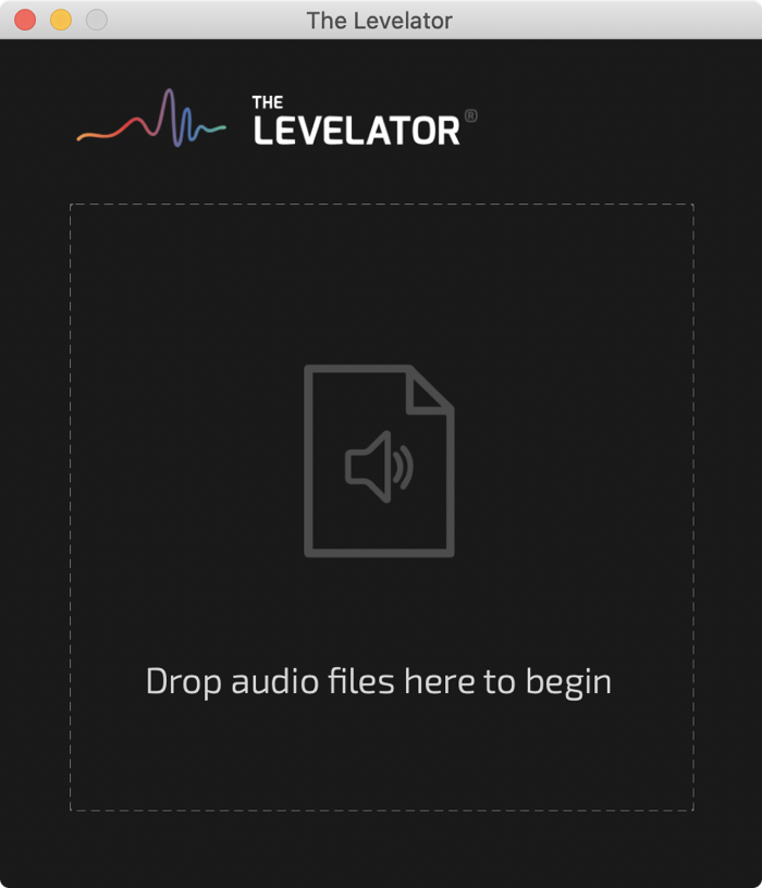 The Levelator Drag and Drop Interface