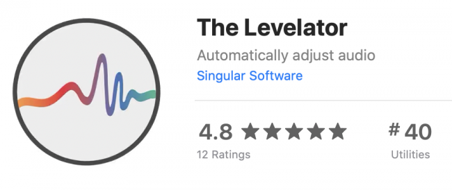 The Levelator in the Mac App Store