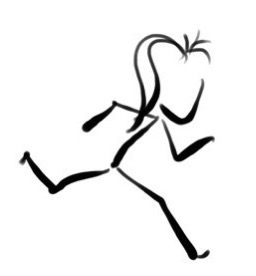 stick figure sprinting