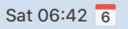 IStat Menus date in menubar