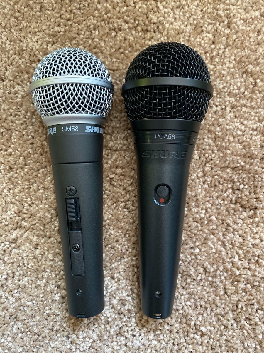 Shure SM58 and PGA58