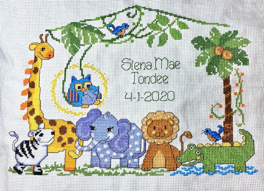 Cross Stitch Pattern With Lettering