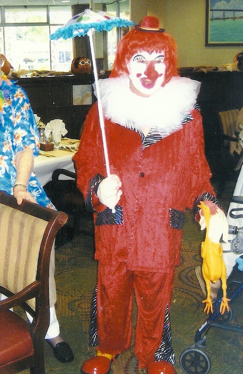 Jeanne Christmas clown costume 2010