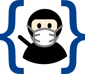 PBS logo with mask