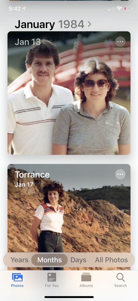 Apple Photos with Allison and Steve in January 1984