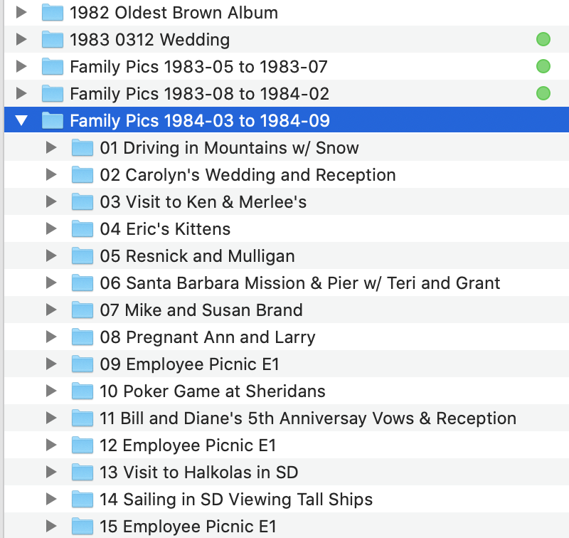 Folder on Synology with Indexed Subfolders