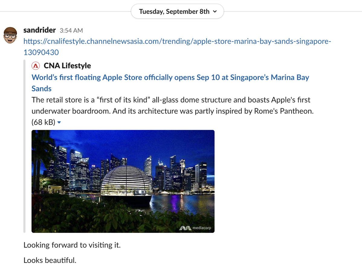 #title# Slack Post Not Showing Thread Option