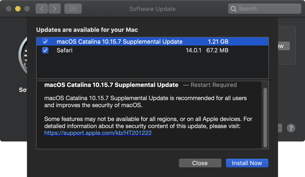 03 Software Update Catalina and Safari