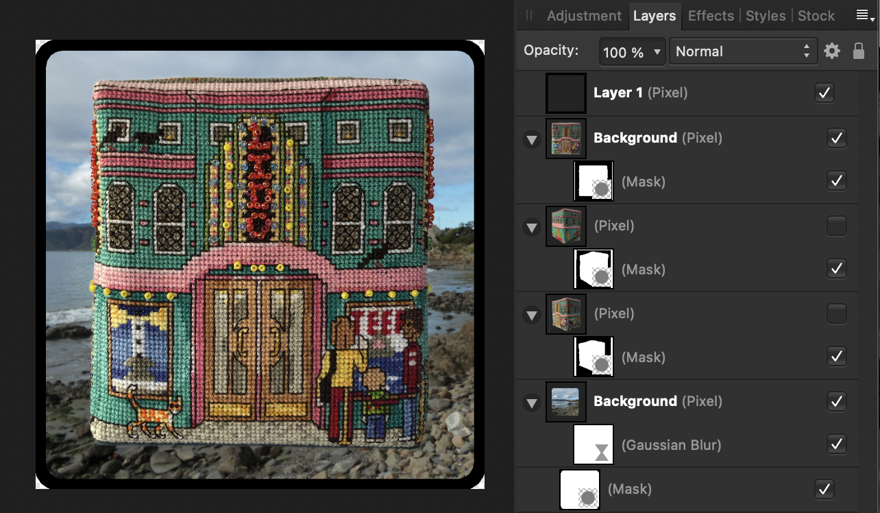 Affinity Photo showing layers
