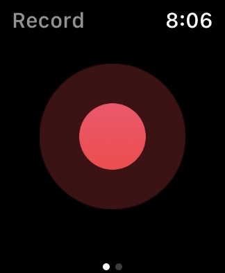 Just Press Record showing single red button