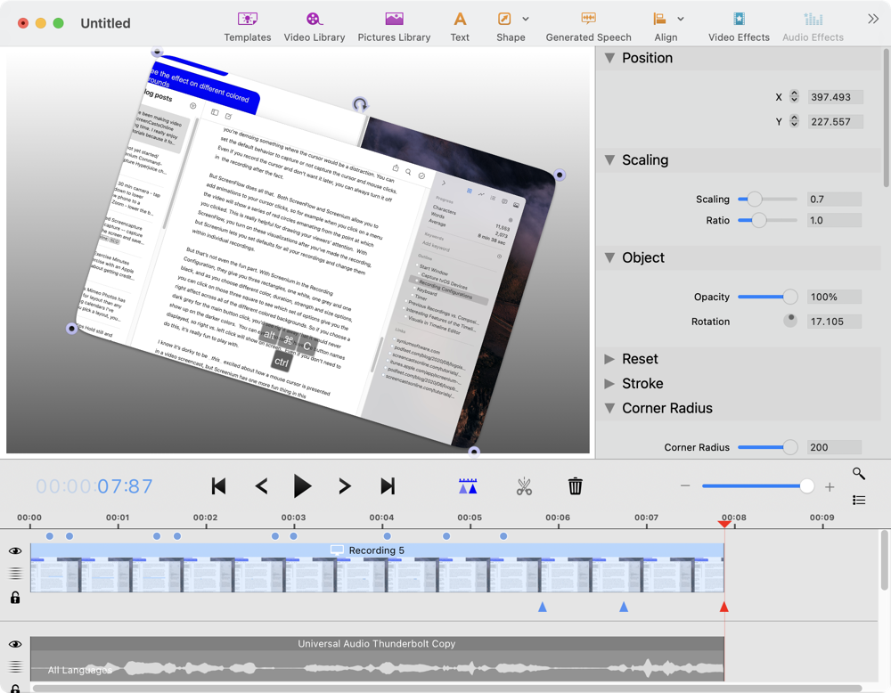 Screenium Video Editor