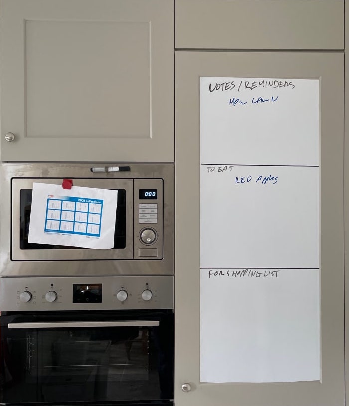 #title# Fridge Whiteboard as described