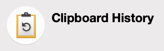 Clipboard History