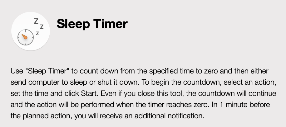 Sleep Timer