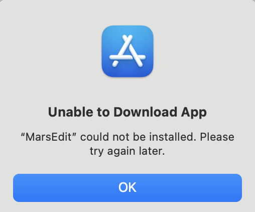 Unable to Download App