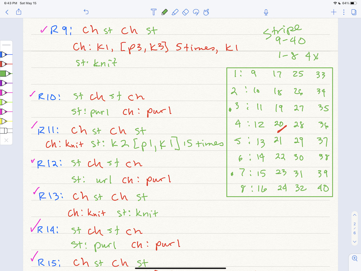 Notability Row by Row Instructions