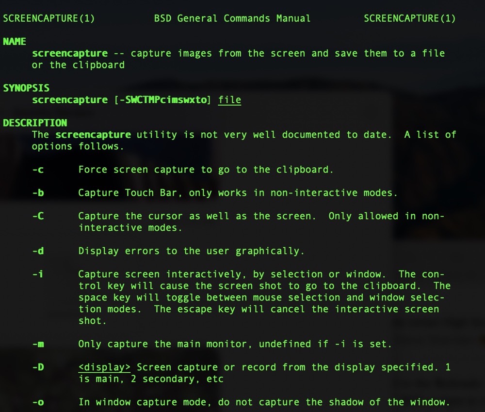 Terminal man screencapture