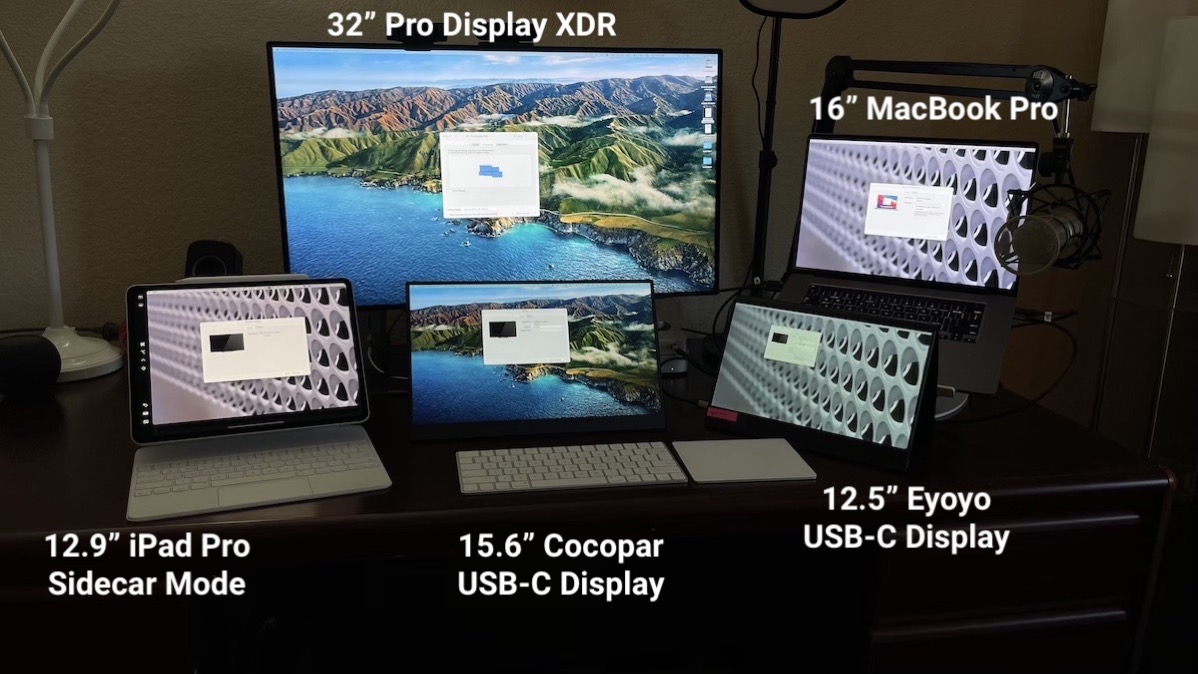 5 Displays Running Off the MacBook Pro