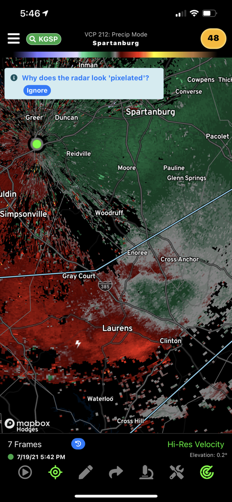 RadarScope Velocity