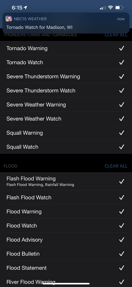 Storm Shield Notifications