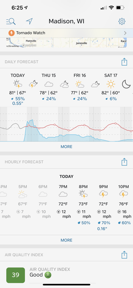 Weather Underground 15 days