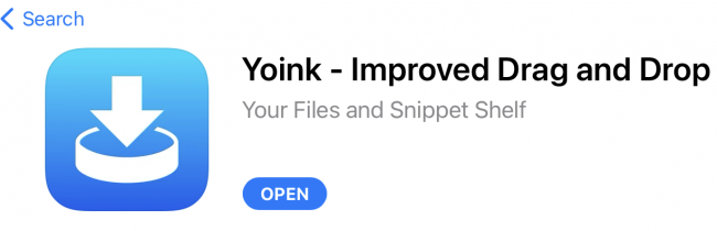 Yoink in the App Store