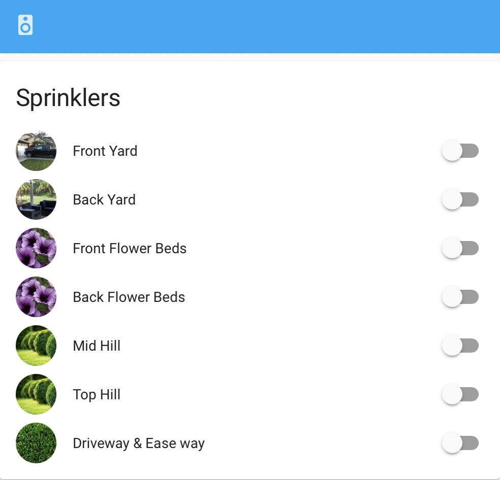 Home Assistant Sprinkler Control