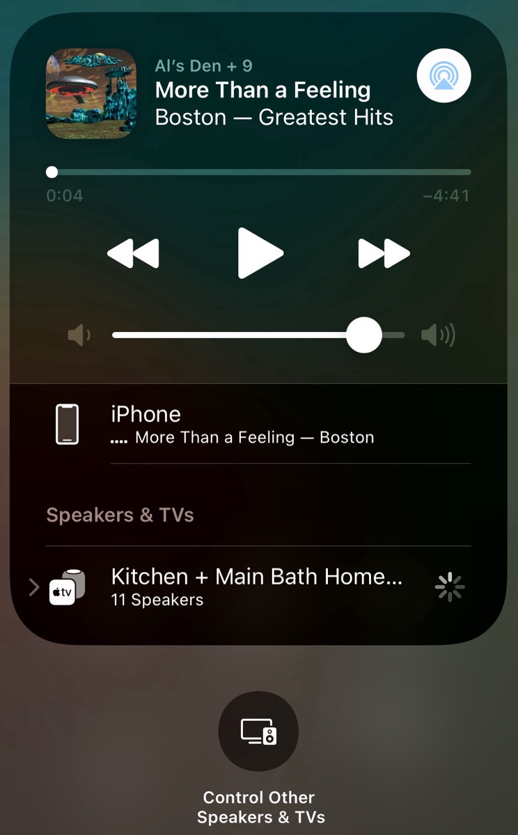 More Than a Feeling on 11 AirPlay 2 Devices