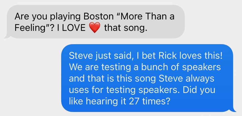 #title# Rick's Reaction to More Than a Feeling