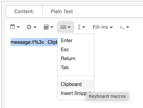 TextExpander Keyboard Macro for Clipboard