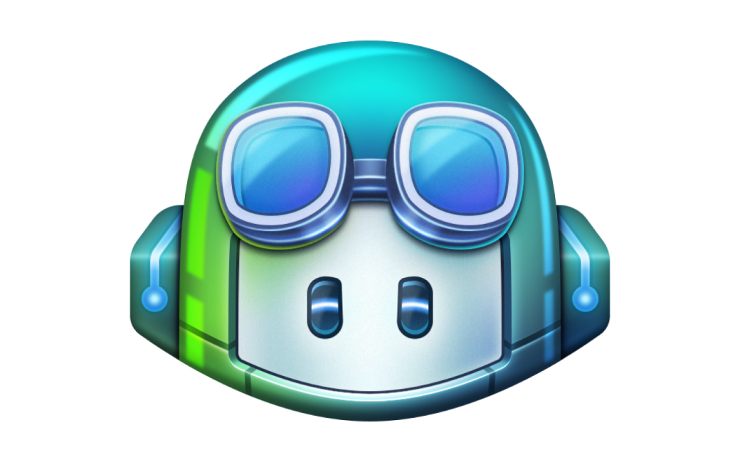 GitHub Copilot logo of a helmet with goggles, like a copilot