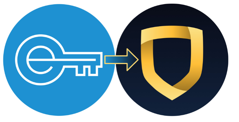 Encrypt logo pointing to StrongVPN logo