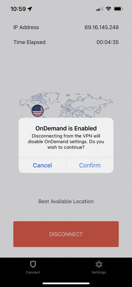 #title# StrongVPN Enabled on Trusted Network
