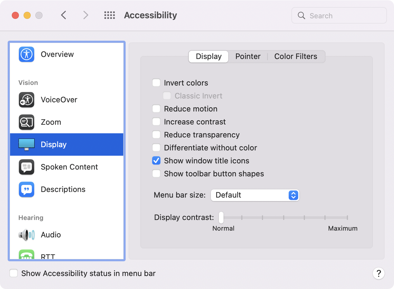 #title# Accessibility setting to bring back proxy icons