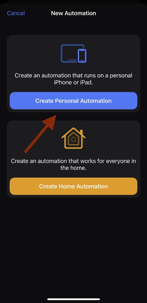 create personal automation