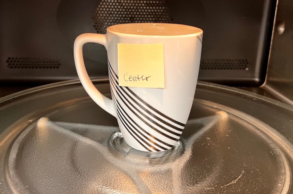 Center Mug Placement in Microwave